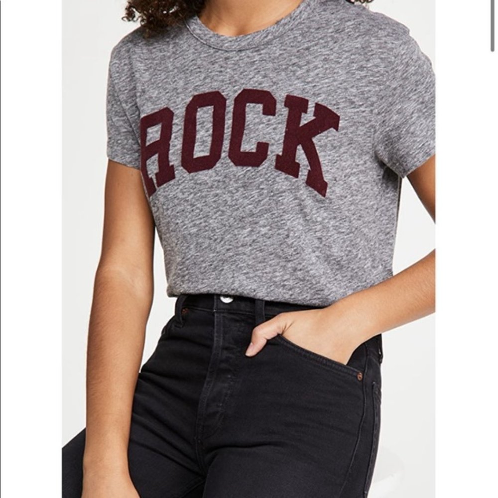 Zadig & Voltaire Walk Chine ROCK Gray Crewneck Tee Shirt T-Shirt Size Medium NWT